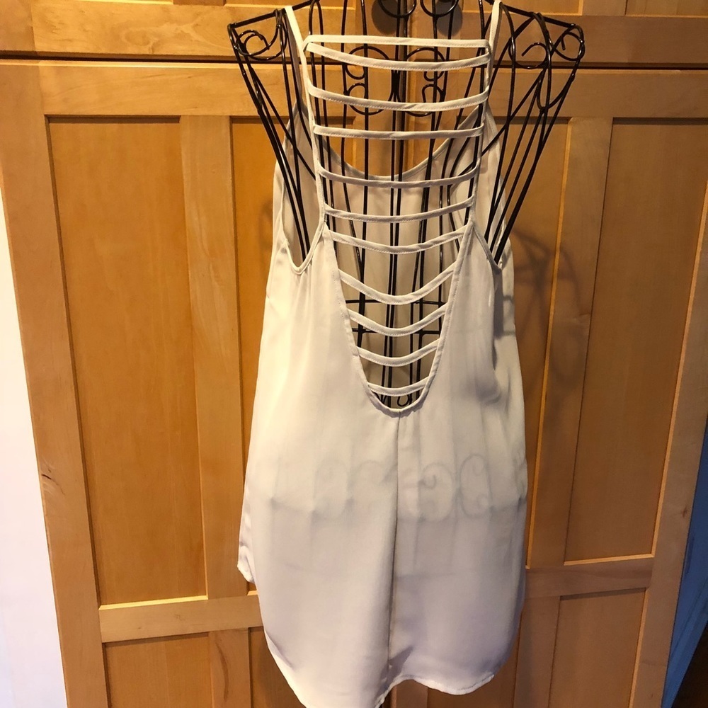 Lost April sexy lattice open back cami Top size M - Picture 4 of 7